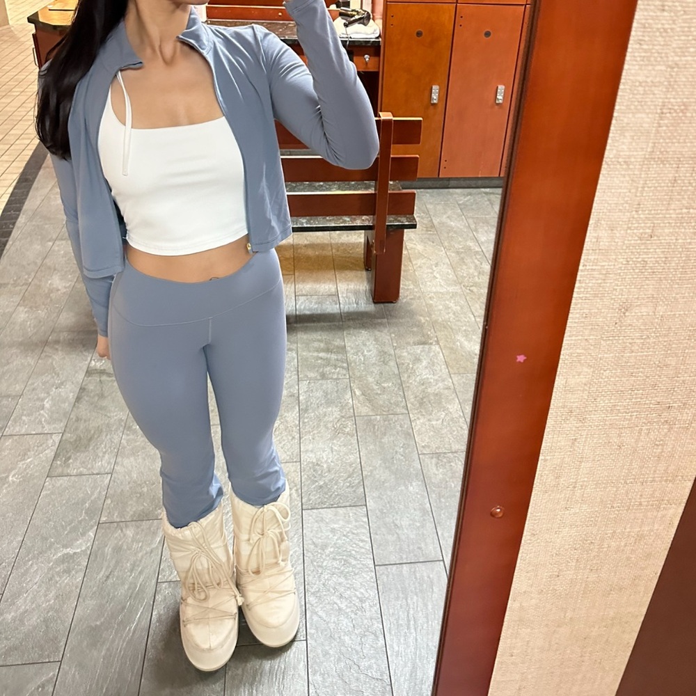 Aritzia golden dusty blue set